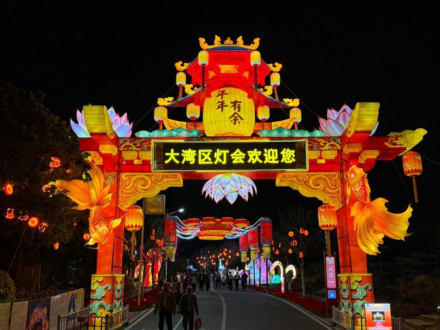 “广货”IP+沉浸式光影刷屏！2026粤港澳大湾区灯会亮灯